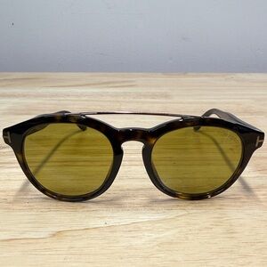 Tom Ford Brown Sunglasses with Yellow Lenses